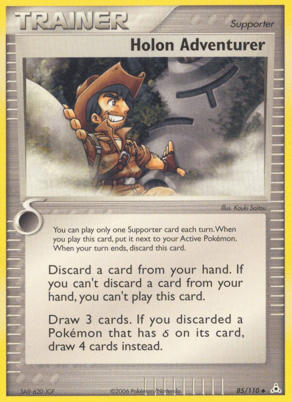 85, EX: Holon Phantoms, Normal, Supporter, Uncommon Holon Adventurer (85/110) [EX: Holon Phantoms] - Trading Card World