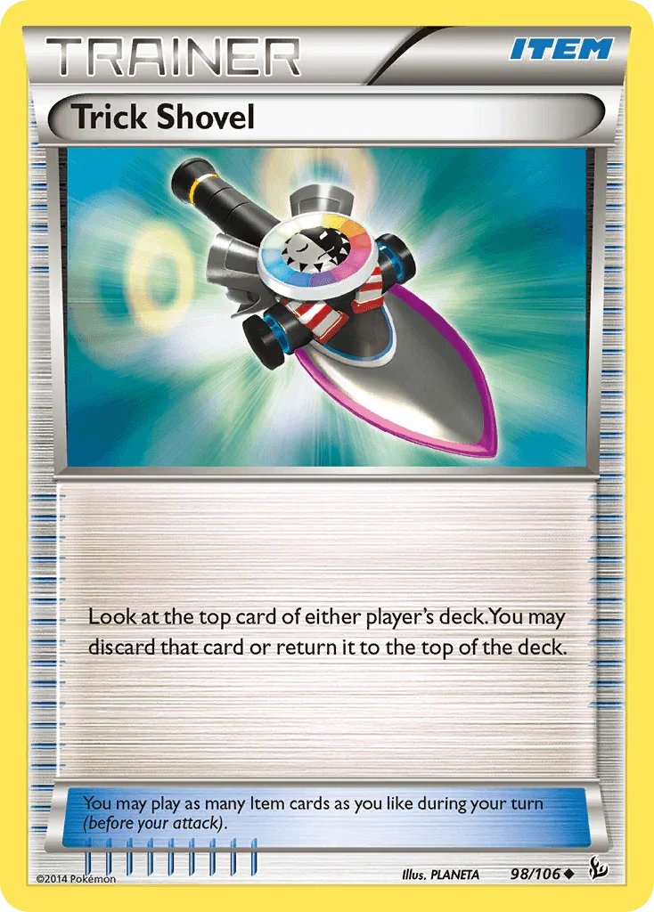 98, Item, Normal, Reverse Holofoil, Uncommon, XY: Flashfire Trick Shovel (98/106) [XY: Flashfire] - Trading Card World