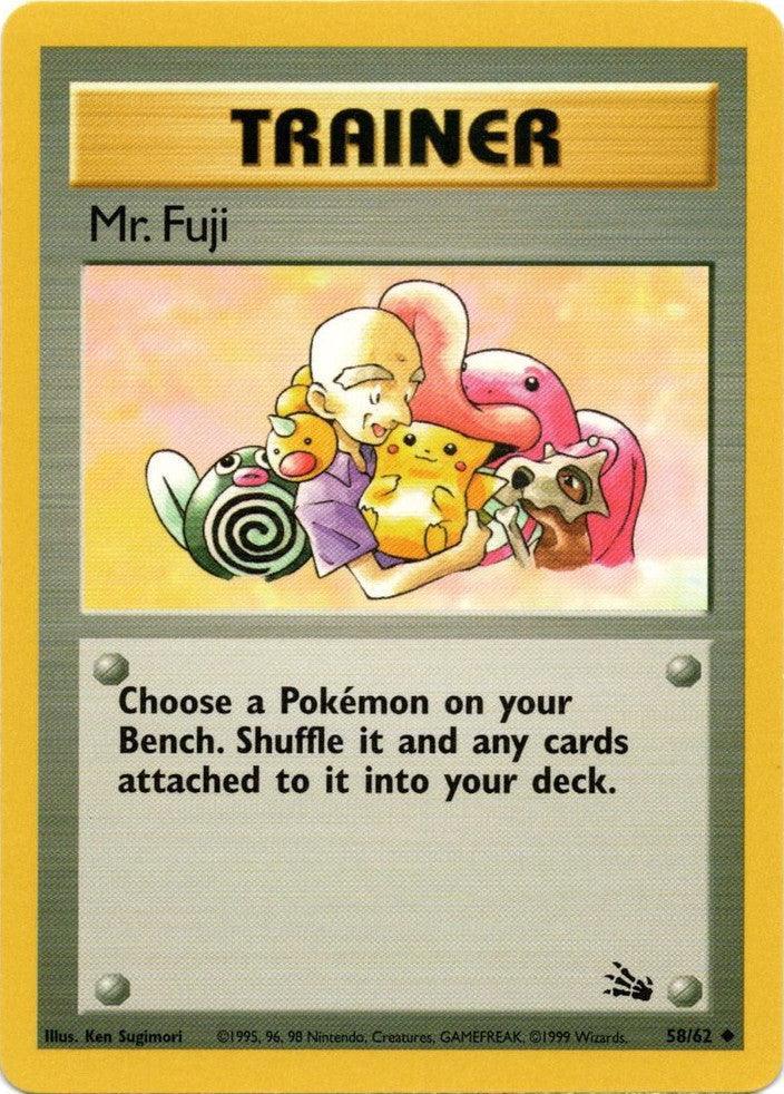 58, Fossil Unlimited, Normal, Trainer, Uncommon Mr. Fuji (58/62) [Fossil Unlimited] - Trading Card World