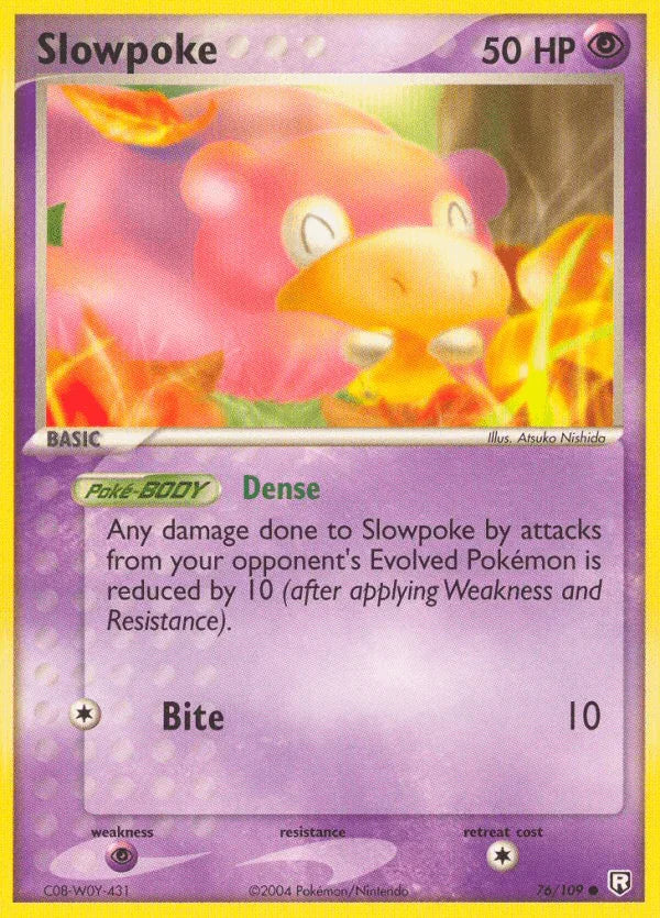 76, Common, EX: Team Rocket Returns, Normal, Psychic, Psychic[×2] Slowpoke (76/109) [EX: Team Rocket Returns] - Trading Card World