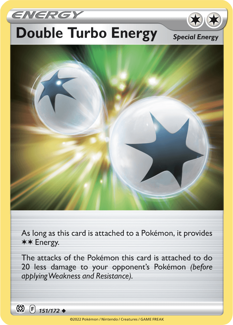 151, Energy, Normal, Reverse Holofoil, Sword & Shield: Brilliant Stars, Uncommon Double Turbo Energy (151/172) [Sword & Shield: Brilliant Stars] - Trading Card World