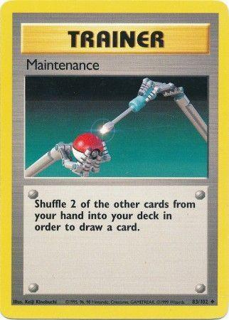 83, Base Set Unlimited, Normal, Trainer, Uncommon Maintenance (83/102) [Base Set Unlimited] - Trading Card World