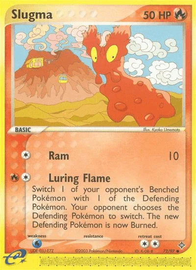 72, Common, EX: Dragon, Fire, Normal, Reverse Holofoil, Water[×2] Slugma (72/97) [EX: Dragon] - Trading Card World