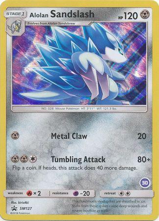 Fire[×2], Holofoil, Metal, Promo, Psychic[-20], SM127, Sun & Moon: Trainer Kit - Alolan Sandslash Alolan Sandslash (SM127) (Deck Exclusive #30) [Sun & Moon: Trainer Kit - Alolan Sandslash] - Trading Card World