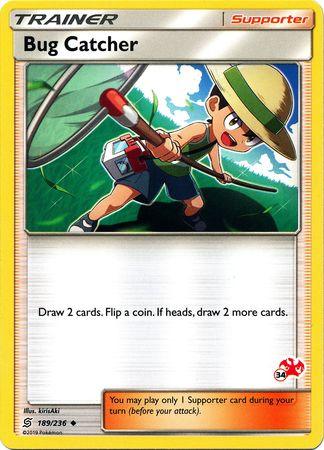 189, Battle Academy 2020, Normal, Promo, Supporter Bug Catcher (189/236) (Charizard Stamp #34) [Battle Academy 2020] - Trading Card World