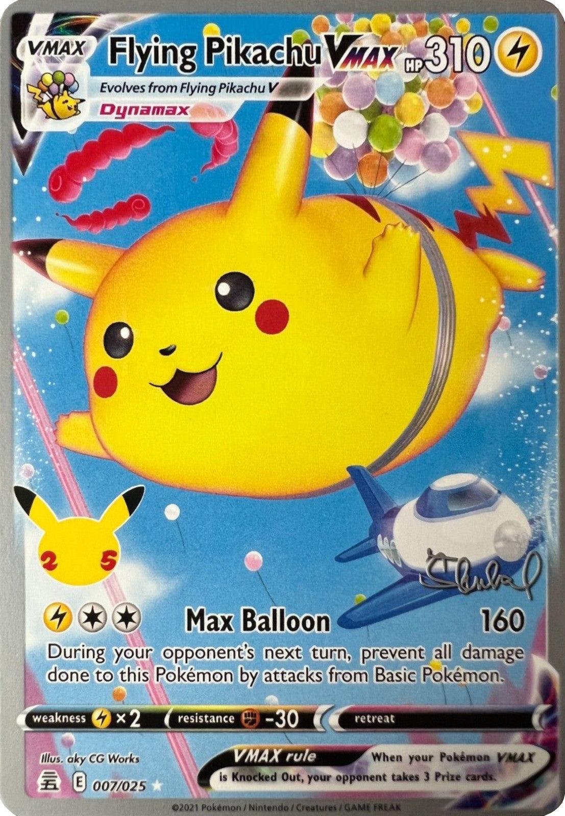 007, Fighting [-30], Lightning, Lightning [x2], Normal, Ultra Rare, World Championships 2022 Flying Pikachu VMAX (007/025) (ADP - Ondrej Skubal) [World Championships 2022] - Trading Card World