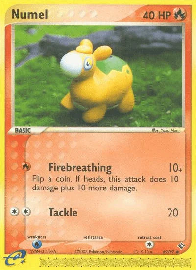 69, Common, EX: Dragon, Fire, Normal, Reverse Holofoil, Water[×2] Numel (69/97) [EX: Dragon] - Trading Card World