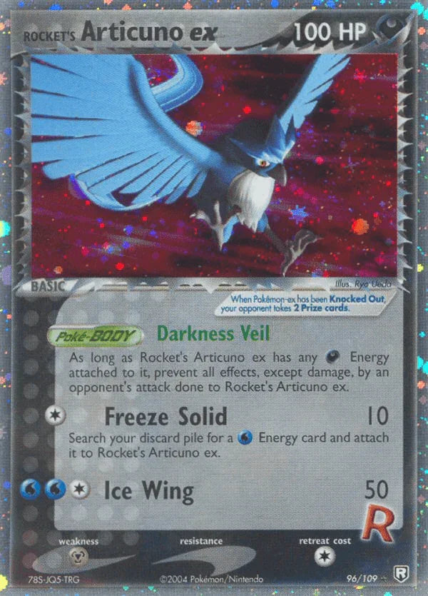 96, Darkness, EX: Team Rocket Returns, Holofoil, Metal[×2], Ultra Rare Rocket's Articuno ex (96/109) [EX: Team Rocket Returns] - Trading Card World