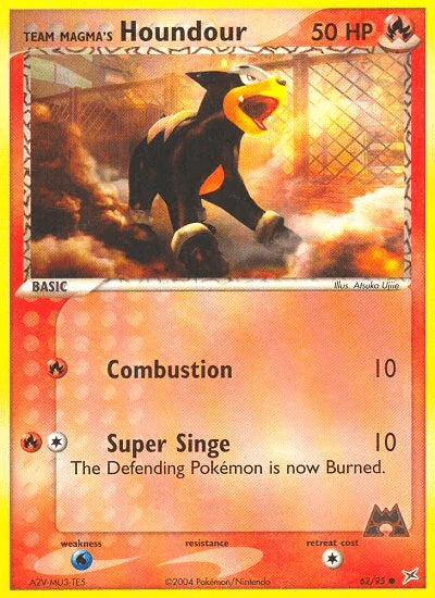 62, Common, EX: Team Magma vs Team Aqua, Fire, Normal, Reverse Holofoil, Water[×2] Team Magma's Houndour (62/95) [EX: Team Magma vs Team Aqua] - Trading Card World