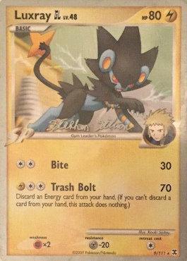 Fighting[×2], Lightning, Metal[-20], Normal, Rare, World Championships 2009 Luxray GL LV.48 (9/111) (Luxdrill - Stephen Silvestro) [World Championships 2009] - Trading Card World