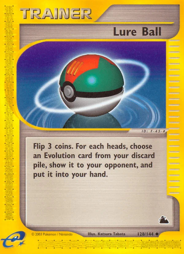 128, Item, Normal, Reverse Holofoil, Skyridge, Uncommon Lure Ball (128/144) [Skyridge] - Trading Card World