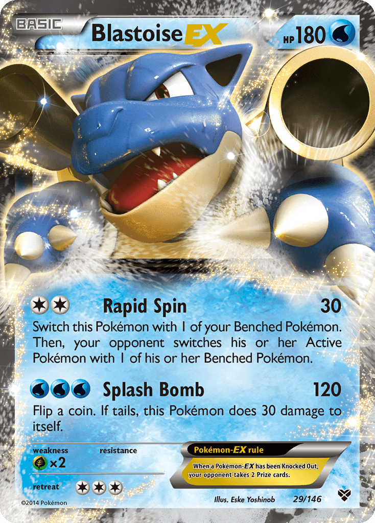 29, XY: Base Set Blastoise EX (29/146) [XY: Base Set] - Trading Card World
