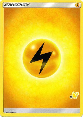 Battle Academy 2020, Lightning, Normal, Promo Lightning Energy (Pikachu Stamp #39) [Battle Academy 2020] - Trading Card World