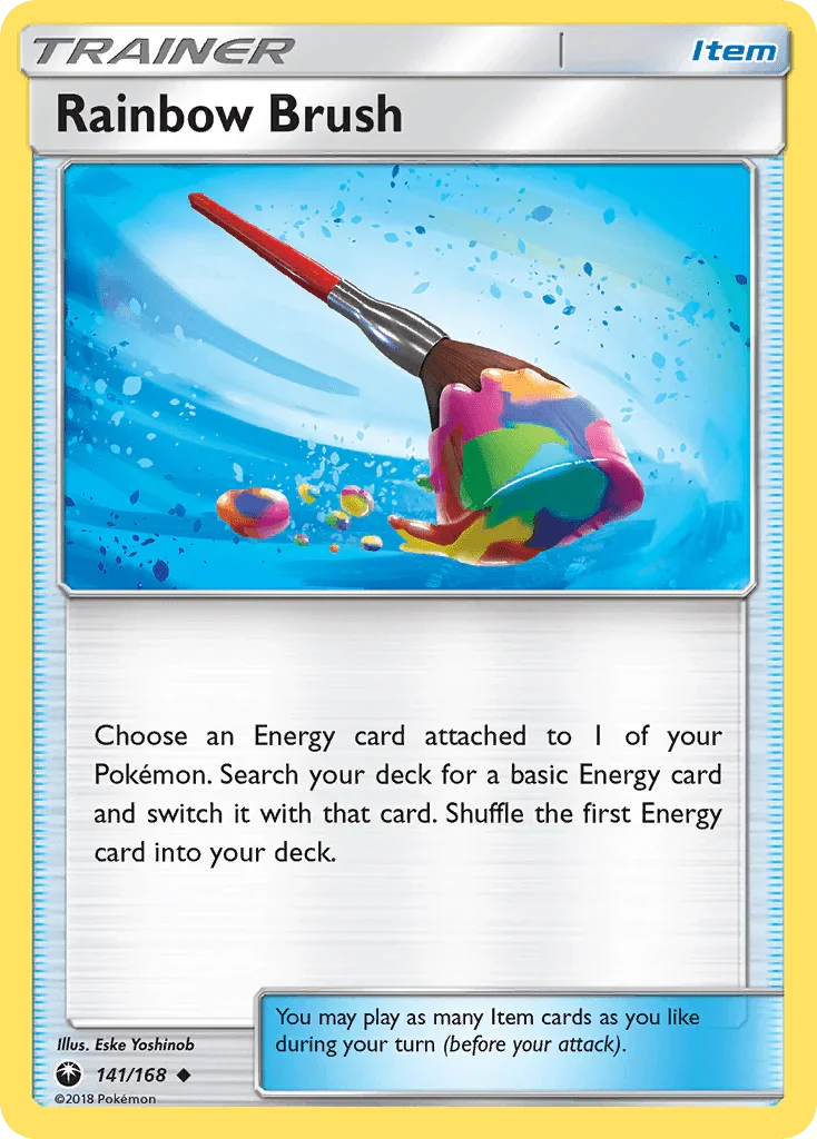 141, Item, Normal, Reverse Holofoil, Sun & Moon: Celestial Storm, Uncommon Rainbow Brush (141/168) [Sun & Moon: Celestial Storm] - Trading Card World