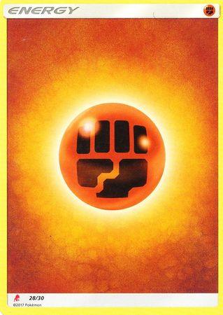 28, Fighting, Normal, Promo, Sun & Moon: Trainer Kit - Lycanroc Fighting Energy (28/30) [Sun & Moon: Trainer Kit - Lycanroc] - Trading Card World