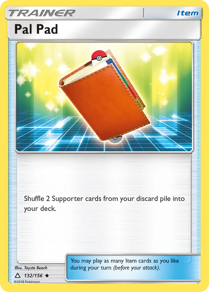 132, Item, Normal, Reverse Holofoil, Sun & Moon: Ultra Prism, Uncommon Pal Pad (132/156) [Sun & Moon: Ultra Prism] - Trading Card World