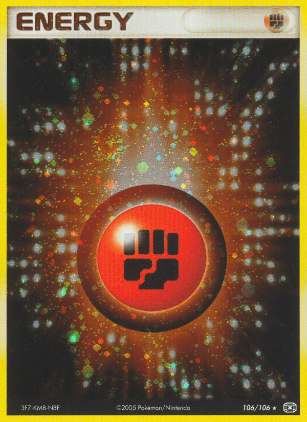 106, Basic Energy, EX: Emerald, Holo Rare, Holofoil Fighting Energy (106/106) [EX: Emerald] - Trading Card World