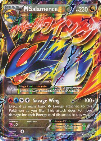 Dragon, Fairy[x2], Holofoil, Promo, XY171, XY: Black Star Promos M Salamence EX (XY171) (Jumbo Card) [XY: Black Star Promos] - Trading Card World