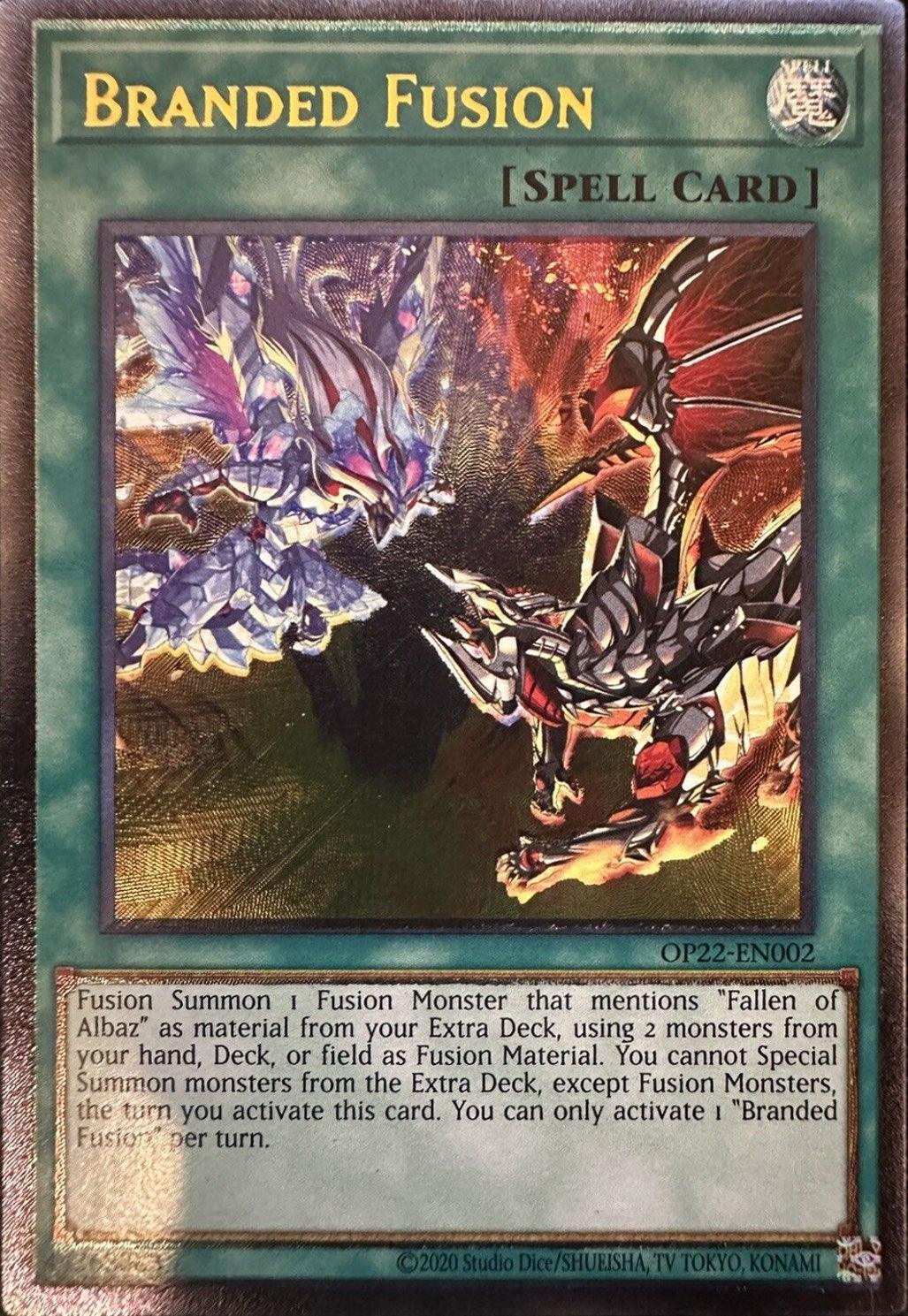 Normal Spell, OTS Tournament Pack 22, Spell, Ultimate Rare, Unlimited Branded Fusion [OP22-EN002] Ultimate Rare - Trading Card World