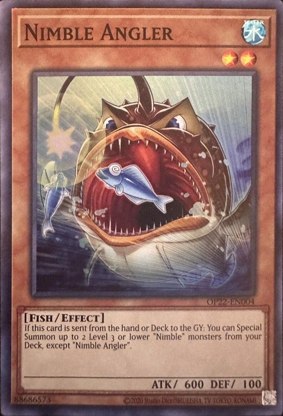 Effect Monster, Fish, OTS Tournament Pack 22, Super Rare, Unlimited, Water Nimble Angler [OP22-EN004] Super Rare - Trading Card World