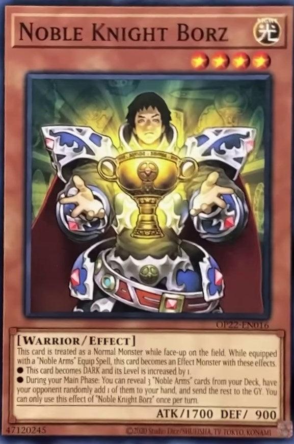 Common, Effect Monster, Light, OTS Tournament Pack 22, Unlimited, Warrior Noble Knight Borz [OP22-EN016] Common - Trading Card World
