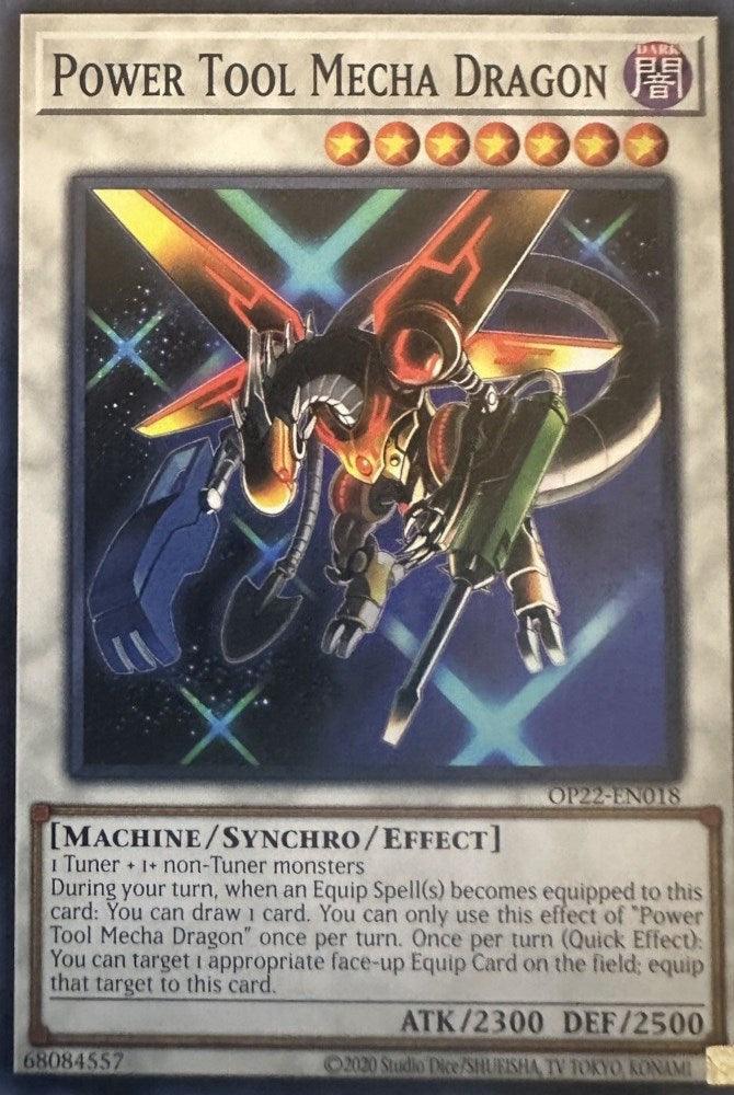Common, Dark, Machine, OTS Tournament Pack 22, Synchro/Effect Monster, Unlimited Power Tool Mecha Dragon [OP22-EN018] Common - Trading Card World