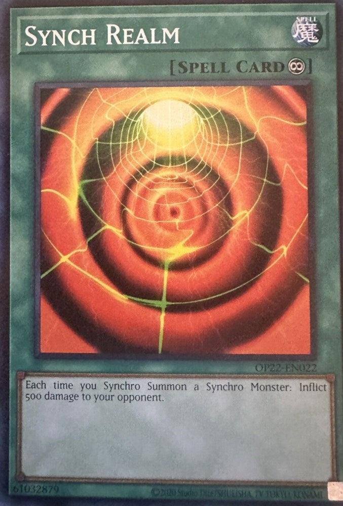 Common, Continuous Spell, OTS Tournament Pack 22, Spell, Unlimited Synch Realm [OP22-EN022] Common - Trading Card World