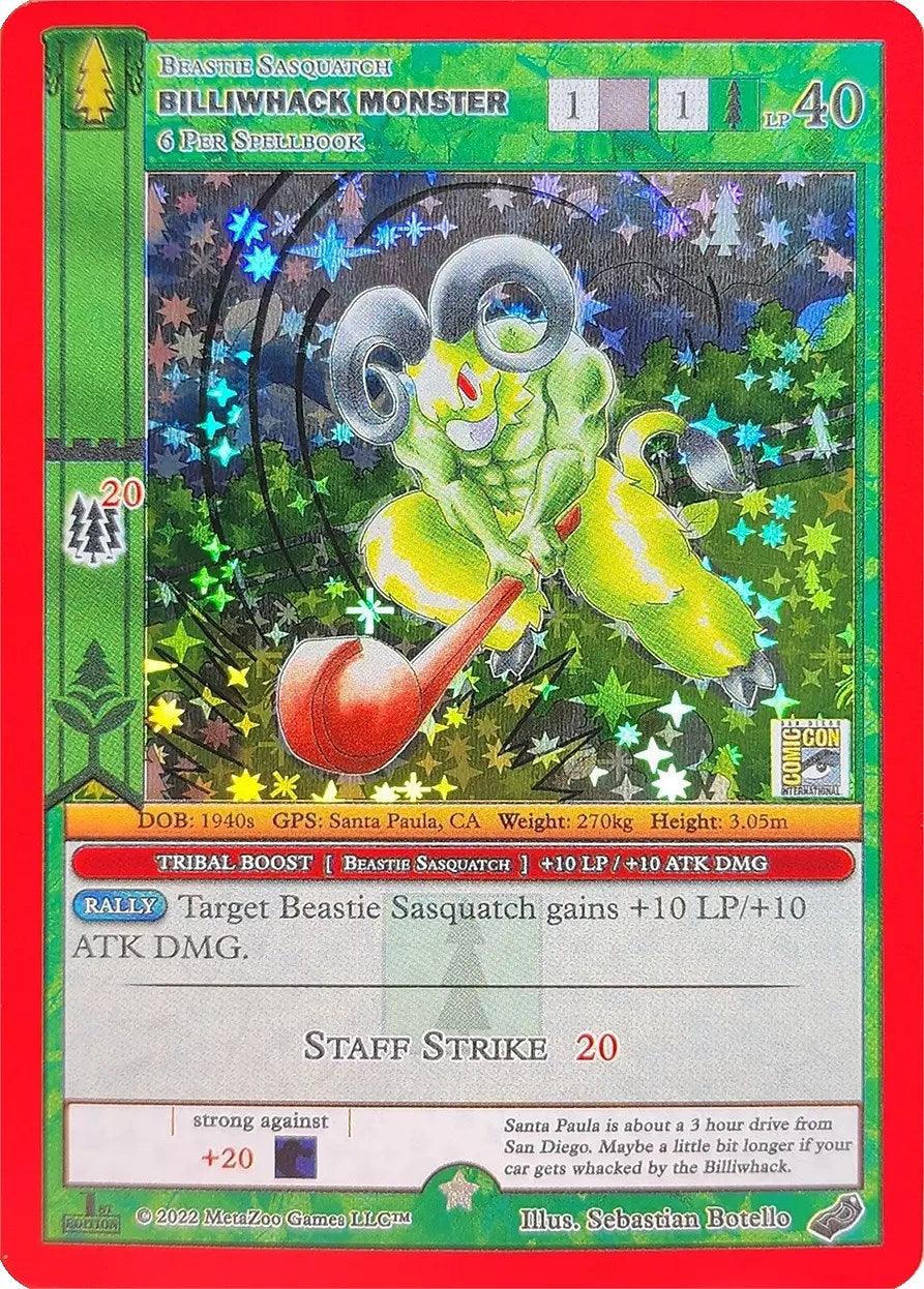 1st Edition, Beastie, Gold, Miscellaneous Promos, Sasquatch Billiwhack Monster (SDCC 2022) [Miscellaneous Promos] - Trading Card World