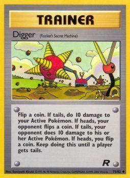75, Normal, Team Rocket Unlimited, Trainer, Uncommon Digger (75/82) [Team Rocket Unlimited] - Trading Card World