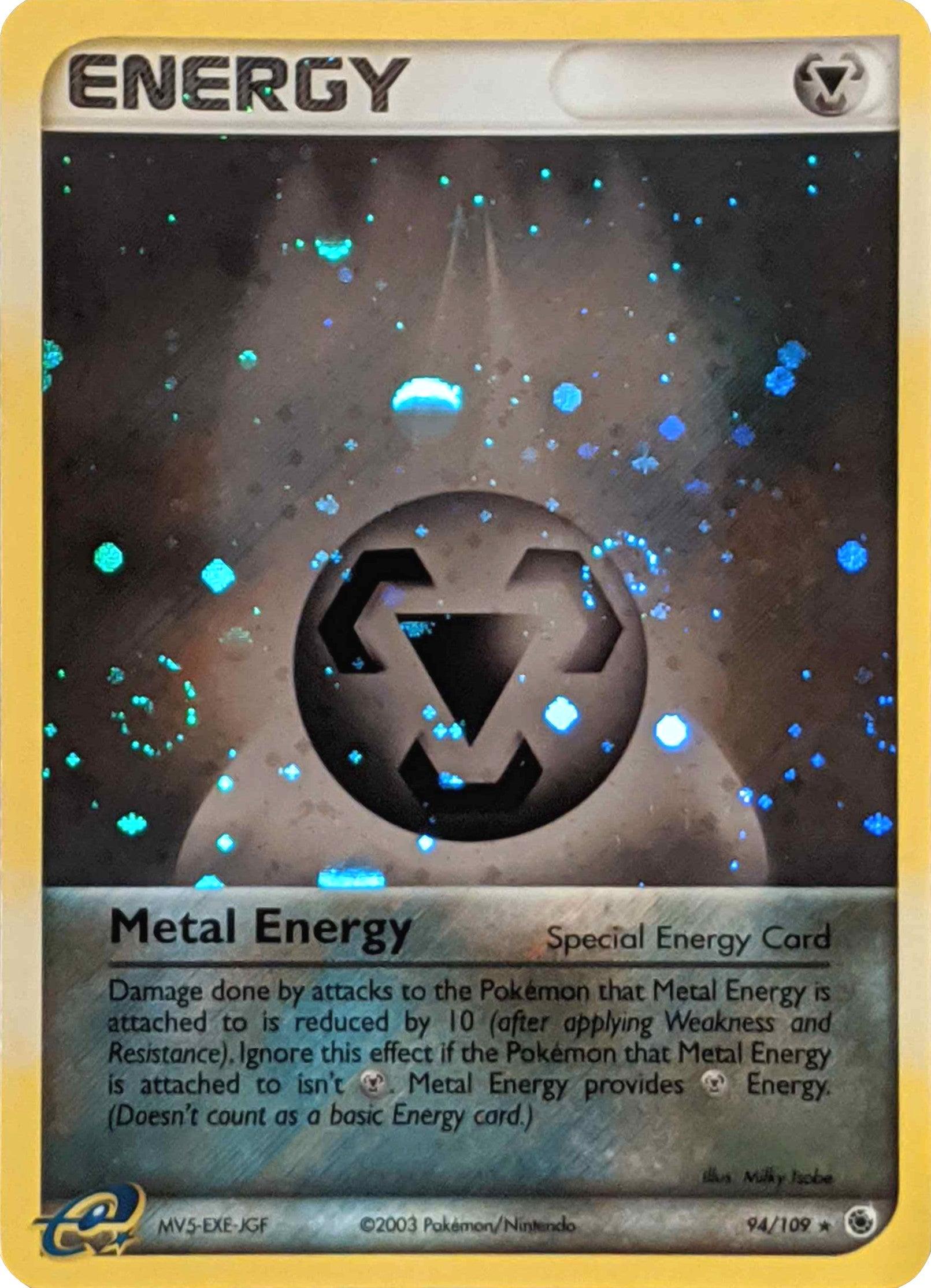 94, EX: Ruby & Sapphire, Holo Rare, Holofoil, Metal Metal Enery (94/109) (Cosmos Holo) [EX: Ruby & Sapphire] - Trading Card World