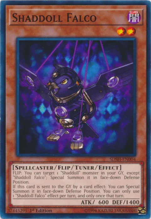 1st Edition, Common, Dark, Flip/Tuner/Effect Monster, Spellcaster, Structure Deck: Shaddoll Showdown, Unlimited Shaddoll Falco [SDSH-EN004] Common - Trading Card World