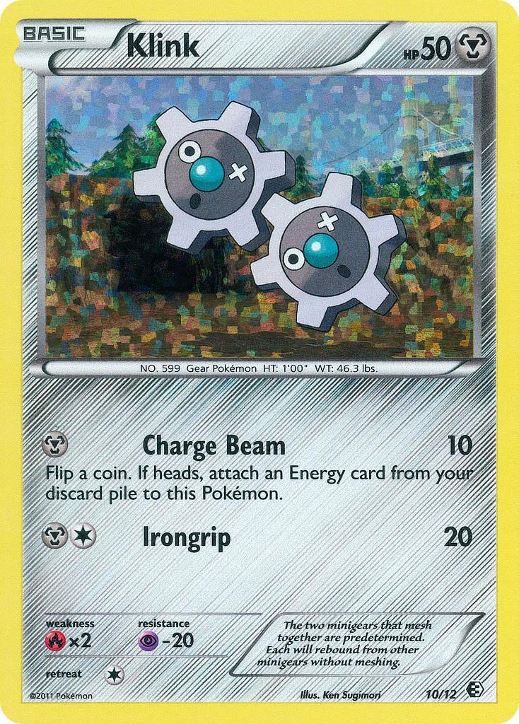 10, Fire[×2], Holofoil, McDonald's Promos: 2011 Collection, Metal, Promo, Psychic[-20] Klink (10/12) [McDonald's Promos: 2011 Collection] - Trading Card World
