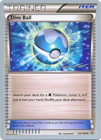 125, Item, Normal, Uncommon, World Championships 2016 Dive Ball (125/160) (Ninja Blitz - Cody Walinski) [World Championships 2016] - Trading Card World