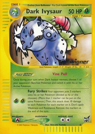 Best of Promos, Fire[×2], Grass, Normal, Promo Dark Ivysaur (6) (Winner) [Best of Promos] - Trading Card World