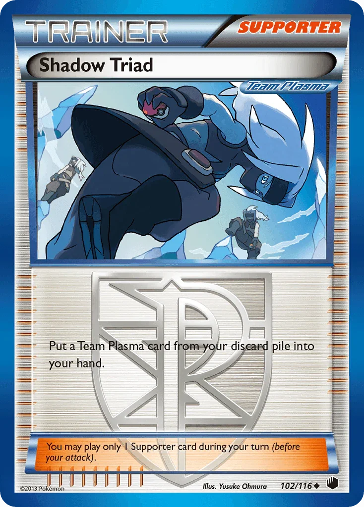 102, Black & White: Plasma Freeze, Normal, Reverse Holofoil, Supporter, Uncommon Shadow Triad (102/116) [Black & White: Plasma Freeze] - Trading Card World
