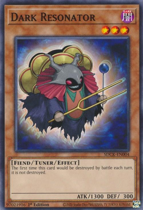 1st Edition, Common, Dark, Fiend, Structure Deck: The Crimson King, Tuner/Effect Monster Dark Resonator [SDCK-EN004] Common - Trading Card World