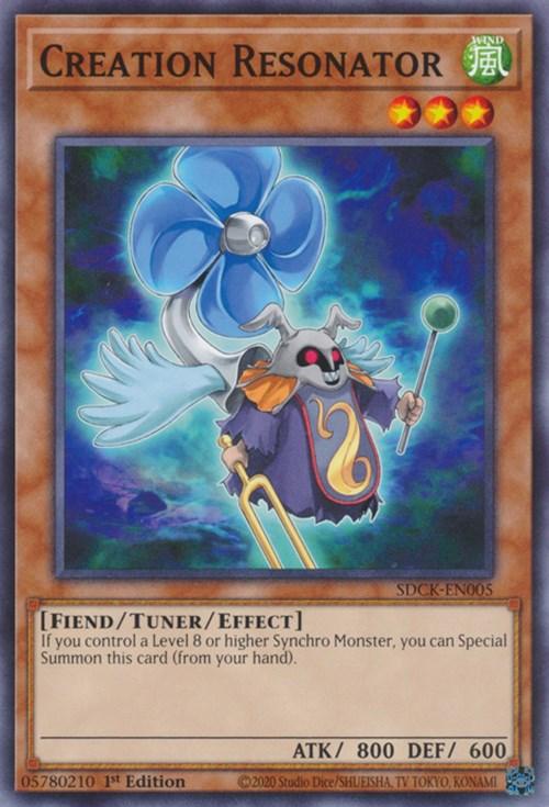 1st Edition, Common, Fiend, Structure Deck: The Crimson King, Tuner/Effect Monster, Wind Creation Resonator [SDCK-EN005] Common - Trading Card World