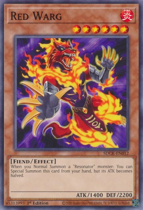 1st Edition, Common, Effect Monster, Fiend, Fire, Structure Deck: The Crimson King Red Warg [SDCK-EN012] Common - Trading Card World