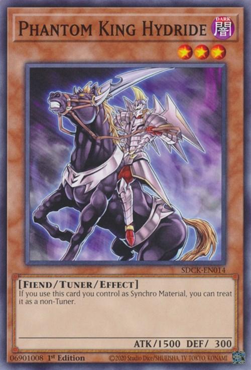 1st Edition, Common, Dark, Fiend, Structure Deck: The Crimson King, Tuner Phantom King Hydride [SDCK-EN014] Common - Trading Card World