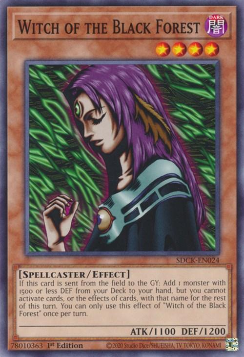 1st Edition, Common, Dark, Effect Monster, Spellcaster, Structure Deck: The Crimson King Witch of the Black Forest [SDCK-EN024] Common - Trading Card World