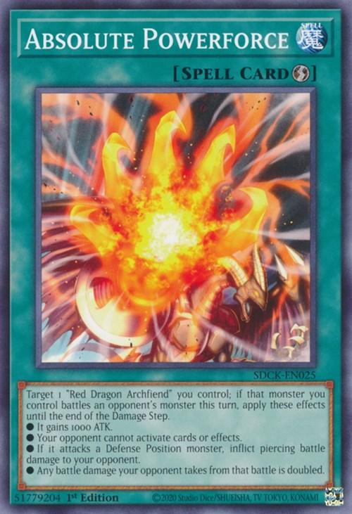 1st Edition,Common,Quick-Play Spell,Spell,Structure Deck: The Crimson King Absolute Powerforce [SDCK-EN025] Common - Trading Card World
