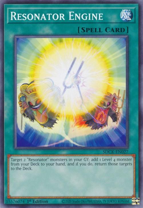 1st Edition, Common, Normal Spell, Spell, Structure Deck: The Crimson King Resonator Engine [SDCK-EN027] Common - Trading Card World