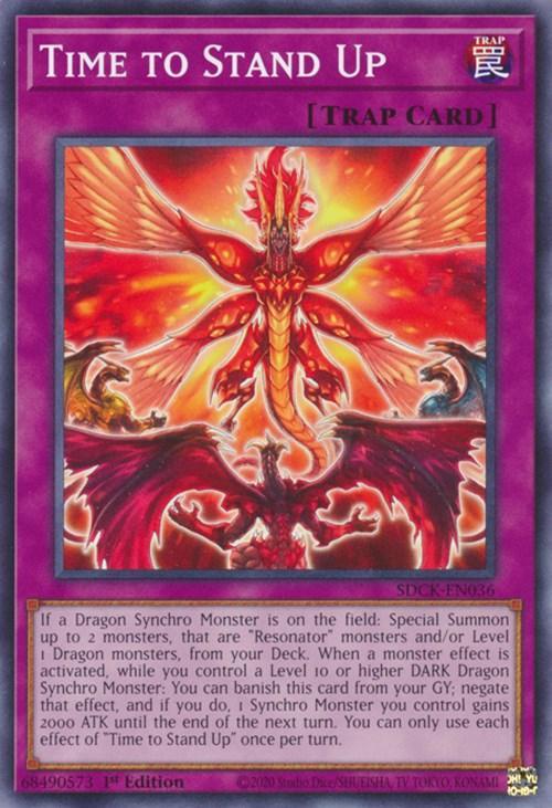 1st Edition, Common, Normal Trap, Structure Deck: The Crimson King, Trap Time to Stand Up [SDCK-EN036] Common - Trading Card World