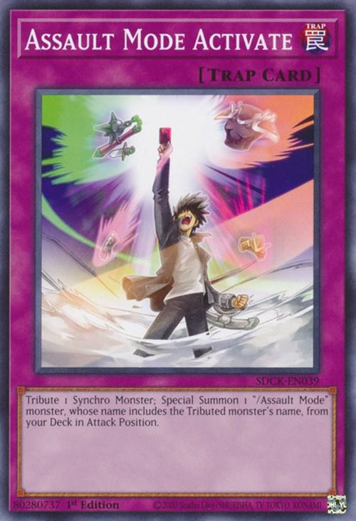 1st Edition, Common, Normal Trap, Structure Deck: The Crimson King, Trap Assault Mode Activate [SDCK-EN039] Common - Trading Card World