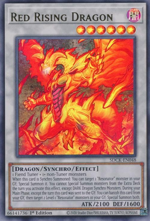 1st Edition, Dark, Dragon, Structure Deck: The Crimson King, Synchro/Effect Monster, Ultra Rare Red Rising Dragon [SDCK-EN048] Ultra Rare - Trading Card World