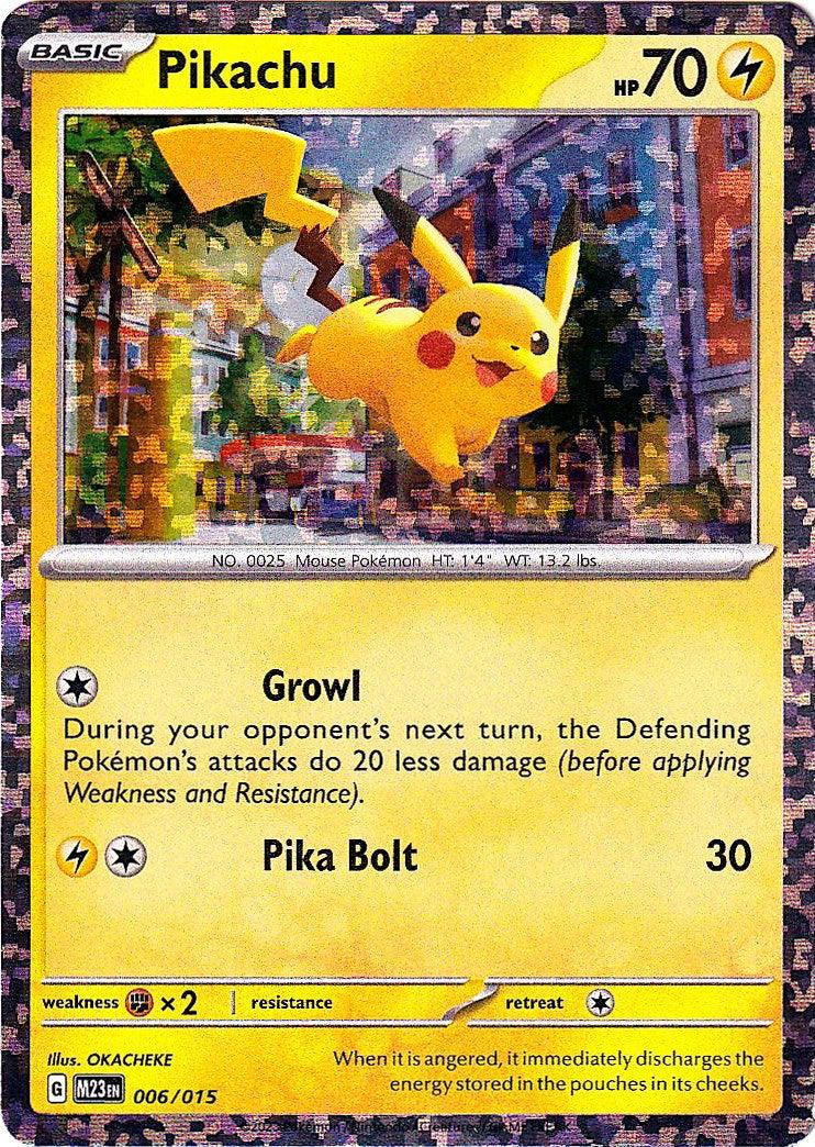 006, Fighting [x2], Holofoil, Lightning, McDonald's Promos: 2023 Collection, Promo Pikachu (006/015) [McDonald's Promos: 2023 Collection] - Trading Card World