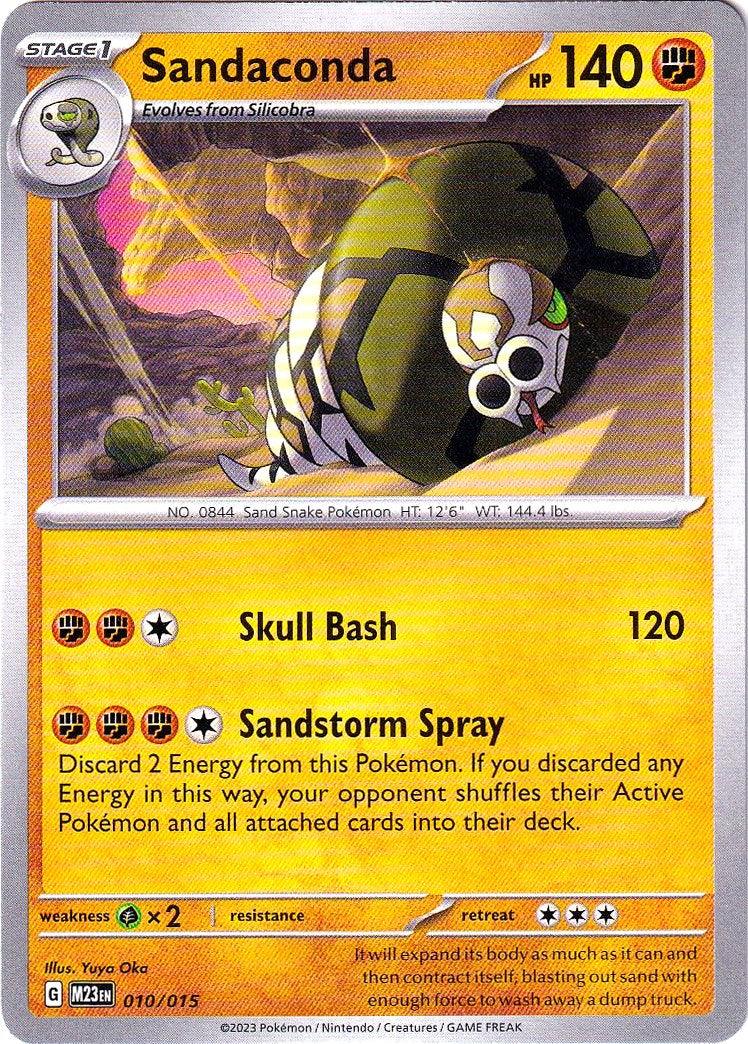 010, Fighting, Grass [x2], McDonald's Promos: 2023 Collection, Normal, Promo Sandaconda (010/015) [McDonald's Promos: 2023 Collection] - Trading Card World