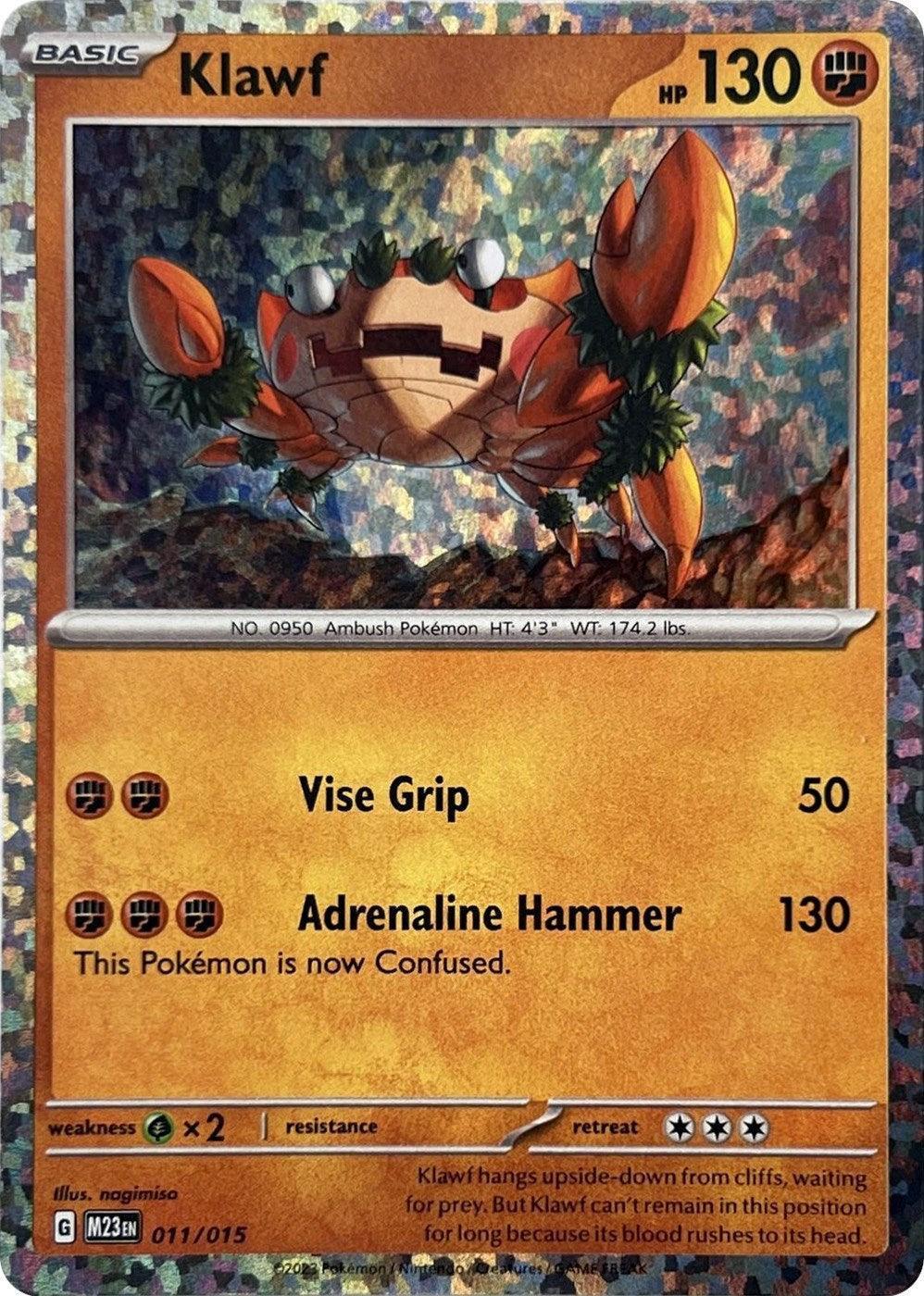 011, Fighting, Grass [x2], Holofoil, McDonald's Promos: 2023 Collection, Promo Klawf (011/015) [McDonald's Promos: 2023 Collection] - Trading Card World