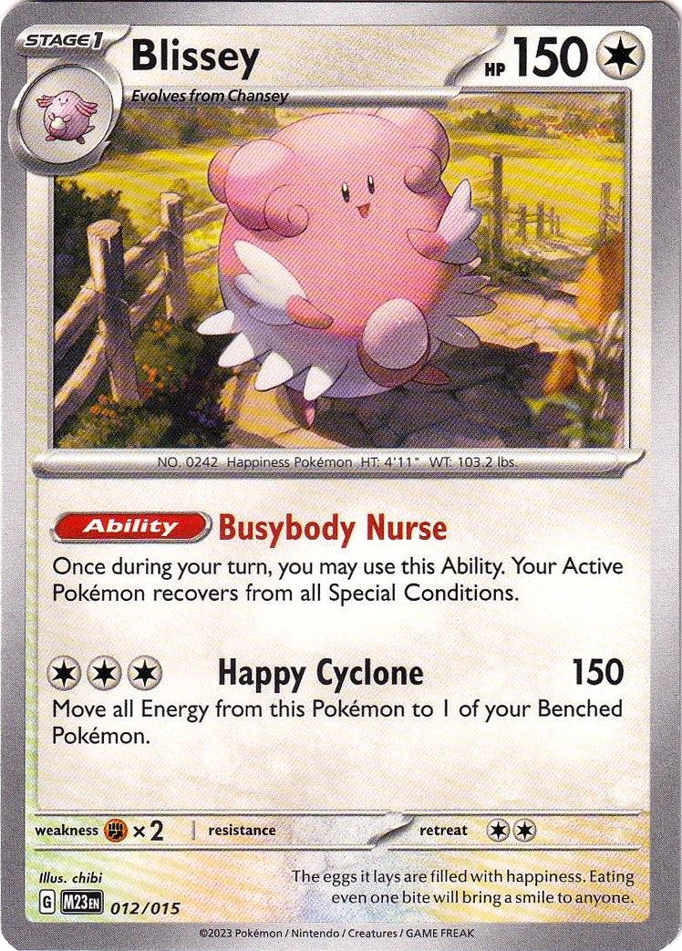 012, Colorless, Fighting [x2], McDonald's Promos: 2023 Collection, Normal, Promo Blissey (012/015) [McDonald's Promos: 2023 Collection] - Trading Card World