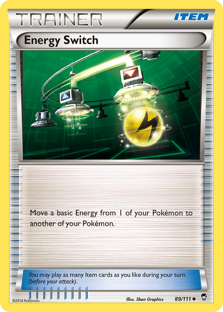 89, Item, Normal, Reverse Holofoil, Uncommon, XY: Furious Fists Energy Switch (89/111) [XY: Furious Fists] - Trading Card World